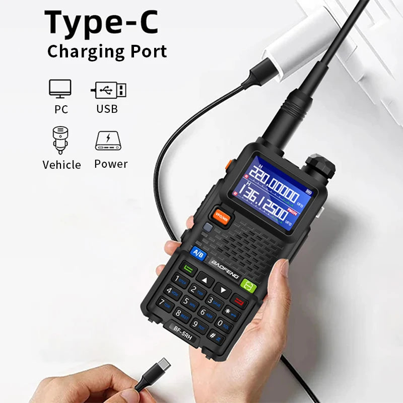 UV-5RH Multi-Band Walkie Talkie - Reliable Two-Way Communication for Outdoor