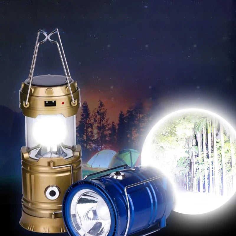 USB Rechargeable Camping Lantern - Waterproof LED Flashlight Camping Light