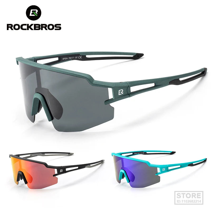 UV400 Polarized/Photochromic Cycling Sunglasses – Ideal for Fishing, Hiking, and Riding