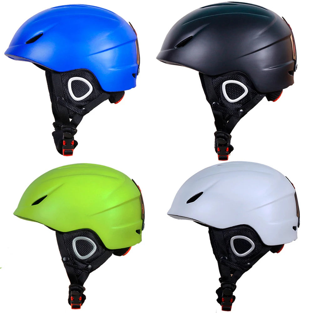 High-Quality Unisex Red Ice Skate & Snow Sports Helmet - Integrated Molding Ultralight Safety Cap