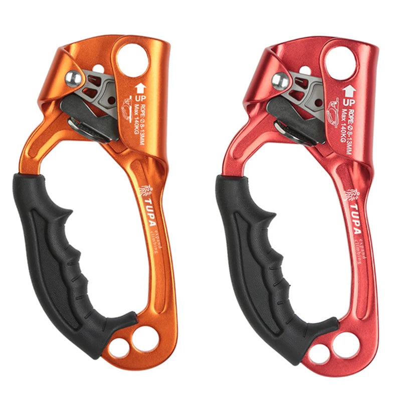 Professional Hand Ascender Device for Rock Climbing - Left/Right Hand Mountaineer Handle Ascender