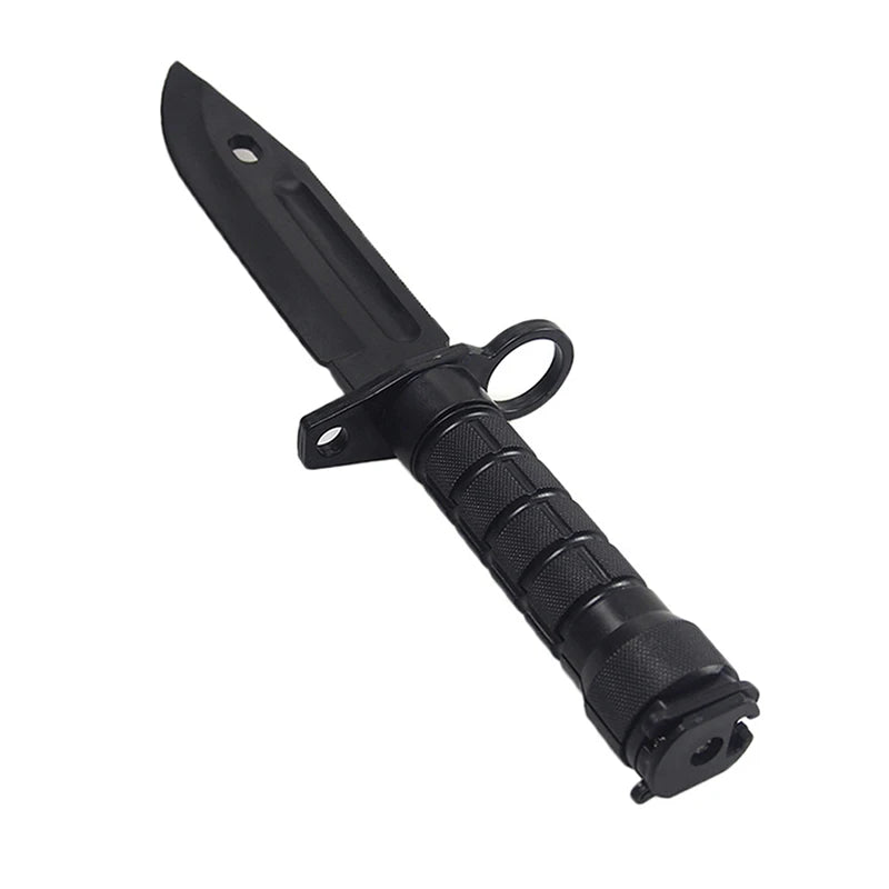 Rubber Knife Training Tool with Sheath - Flexible Plastic Dagger for Props, Halloween Martial Arts