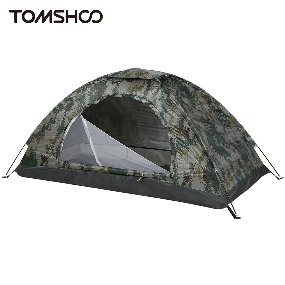 Ultralight Camping Tent - Single Layer, Portable Shelter for 1-2 Persons, Ideal for Outdoor Beach Fishing