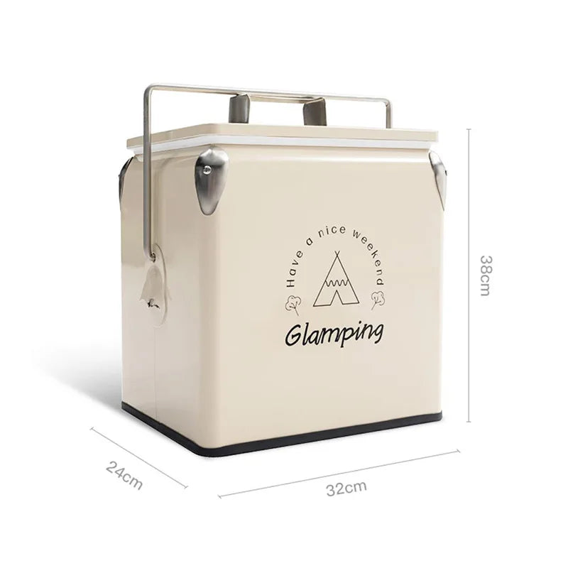 13L SmiloDon Outdoor Portable Camping Refrigerator - Insulated Ice Box