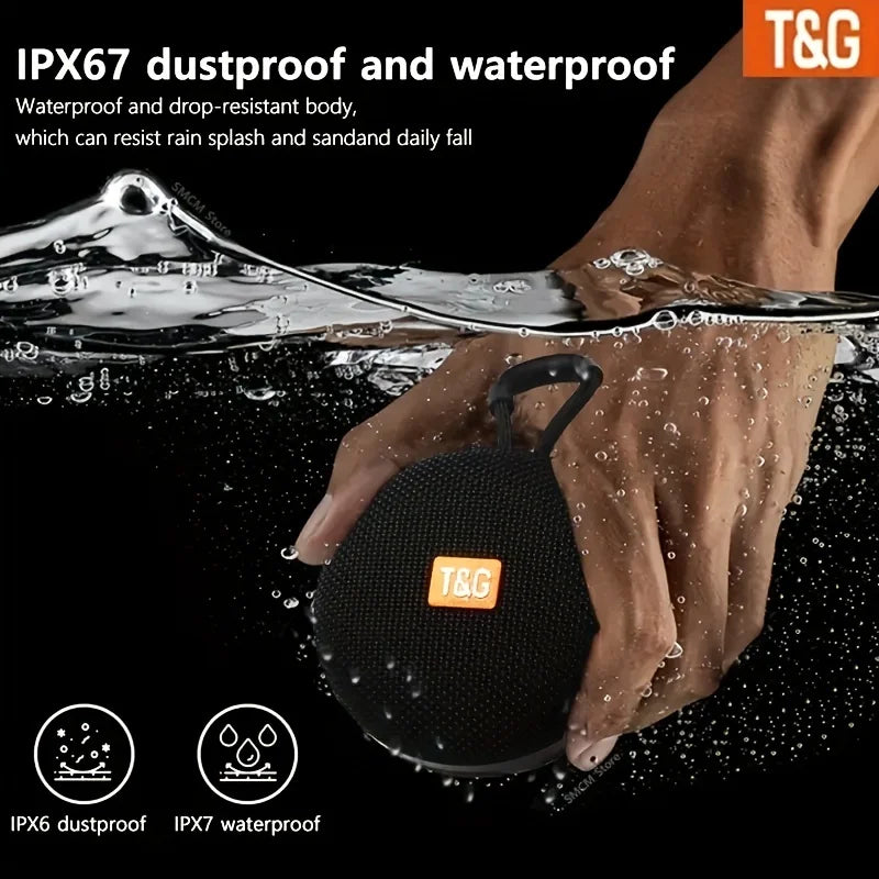 Waterproof Outdoor Portable Bluetooth Speaker - Stereo Sound Mode, TWS Support, Christmas Party Gift