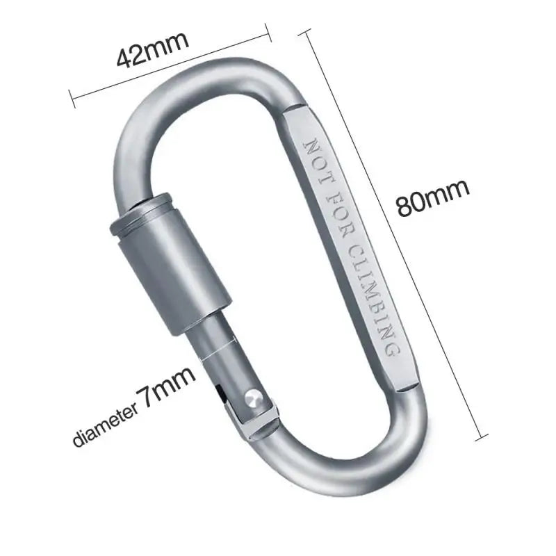 4Pcs Carabiner Set - Tactical Aluminum Alloy Carabiner Hooks for Camping, Survival, EDC, and Outdoor Activities