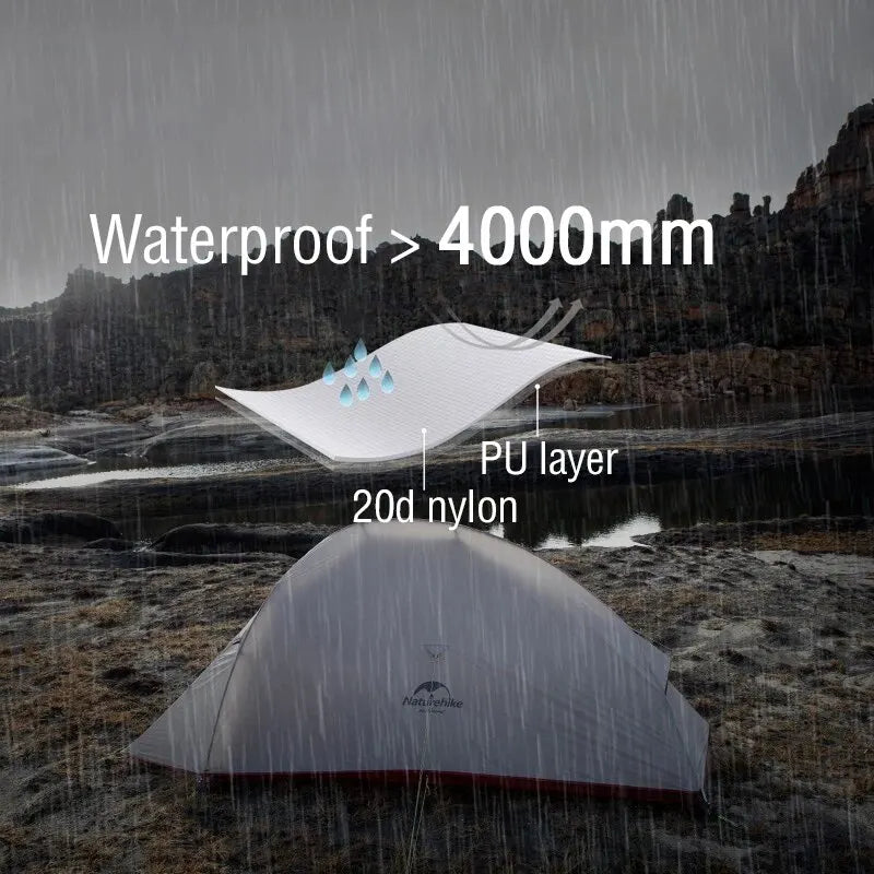 2 Person Ultralight Waterproof Camping Tent for Trekking and Backpacking