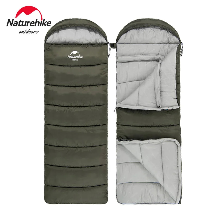 Ultralight Waterproof Cotton Quilt Envelope Sleeping Bag - Portable Camping Sleeping Bag for Spring, Autumn, and Winter