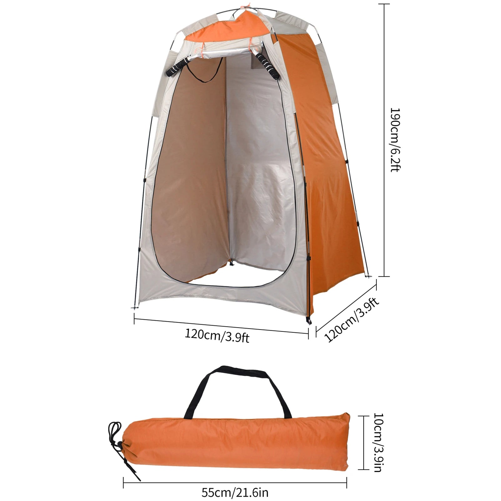 Portable Beach Shower Tent - Privacy Shelter for Camping