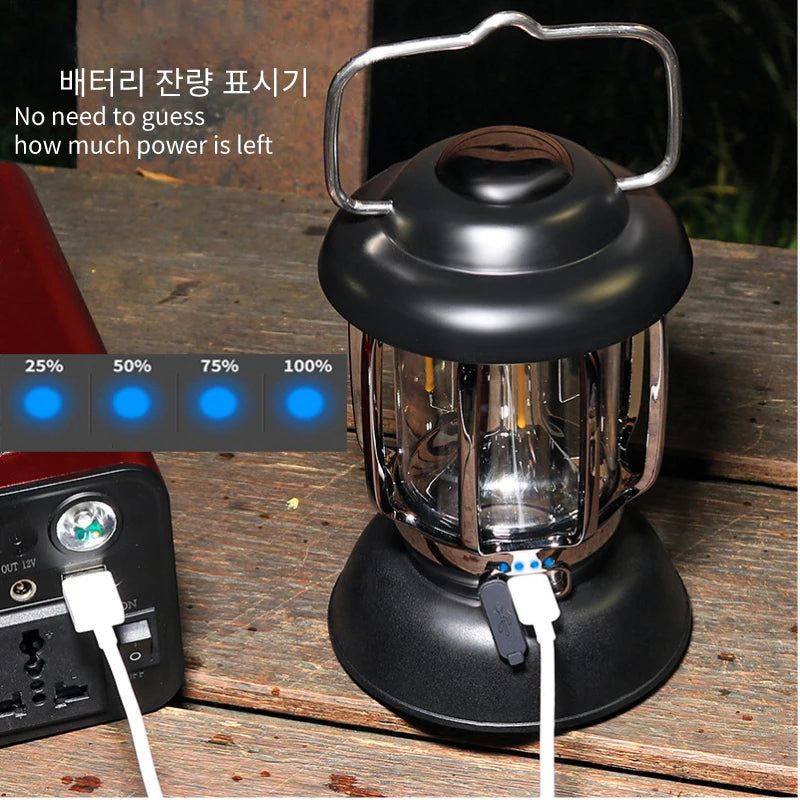 Adventure Ready: Solar-Powered LED Lantern with Exotic Design