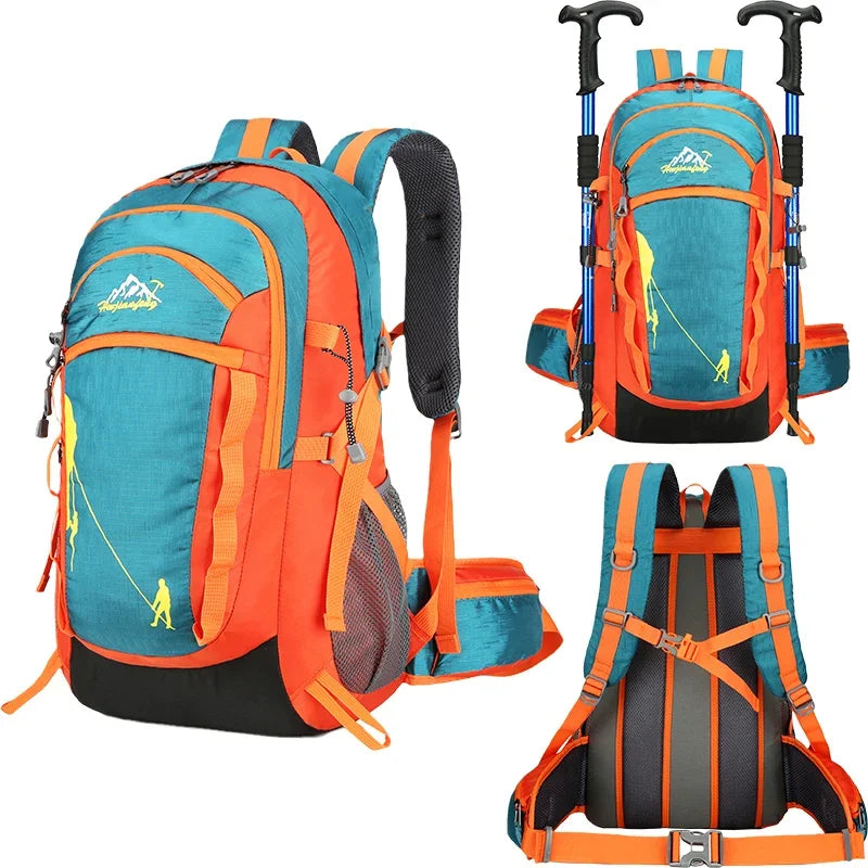 35L Waterproof Hiking Backpack - Outdoor Sports Duffel Bag for Camping, Climbing, and Travel