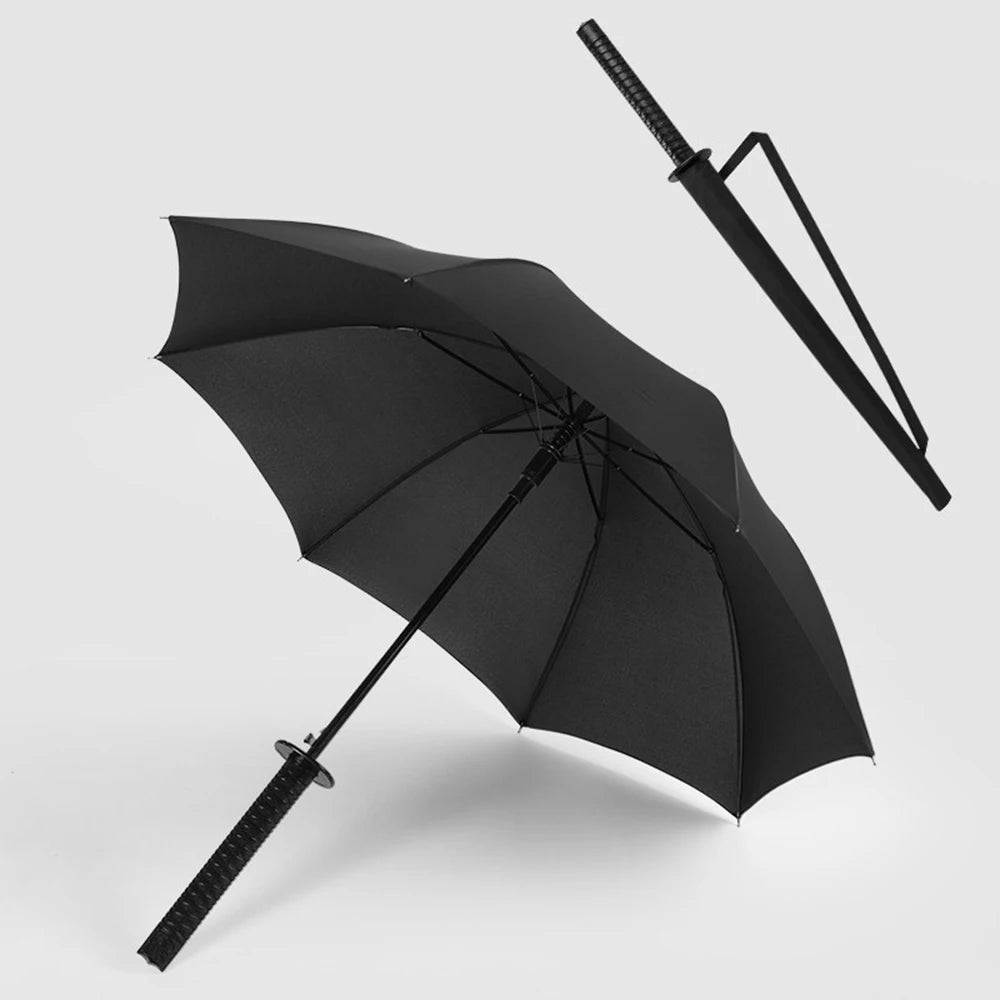 Simple Samurai Windproof Umbrella - Japanese Katana Design