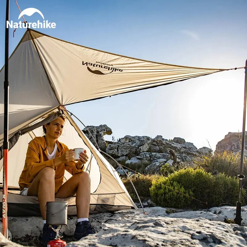 Camping Tent - Ultralight Waterproof Shelter for 1-2 Persons, Ideal for Travel, Hiking, and Beach Adventures