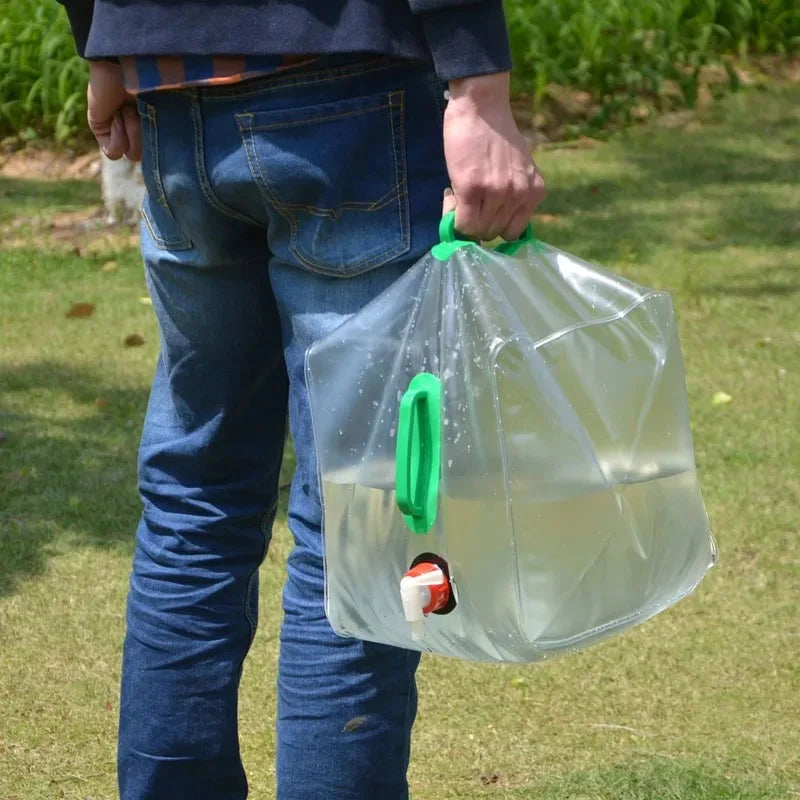 Large Capacity Folding Water Bag: Portable Camping Container