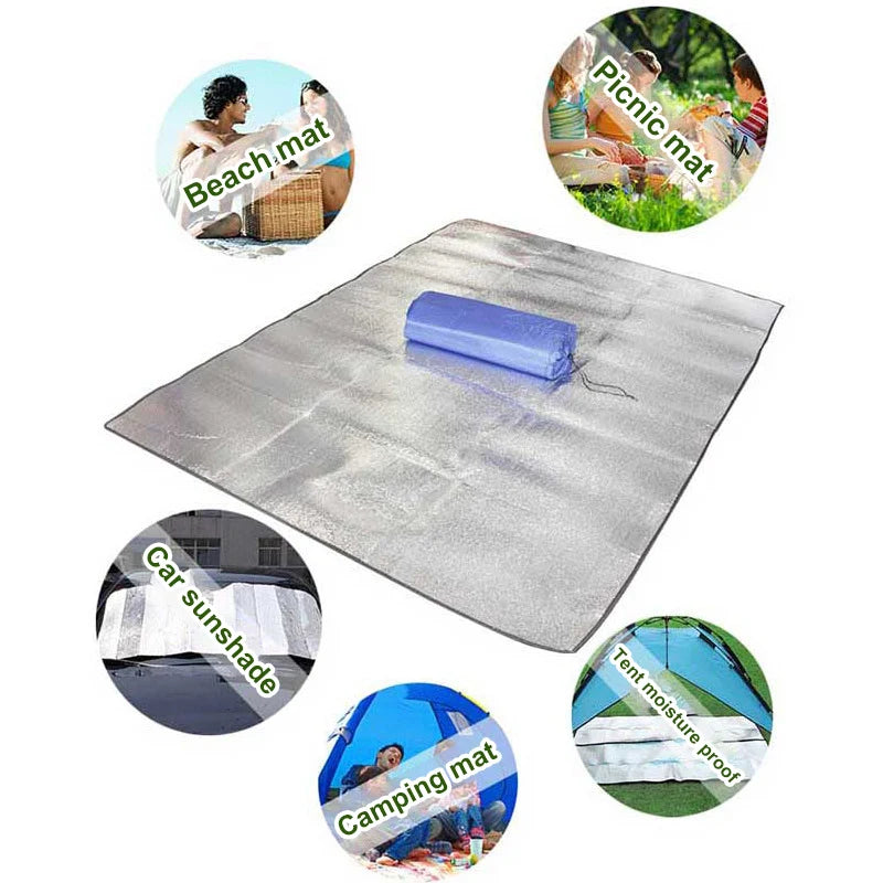 Foldable Insulated Outdoor Sleeping Pad - Moistureproof, Stay Warm, 100-300cm