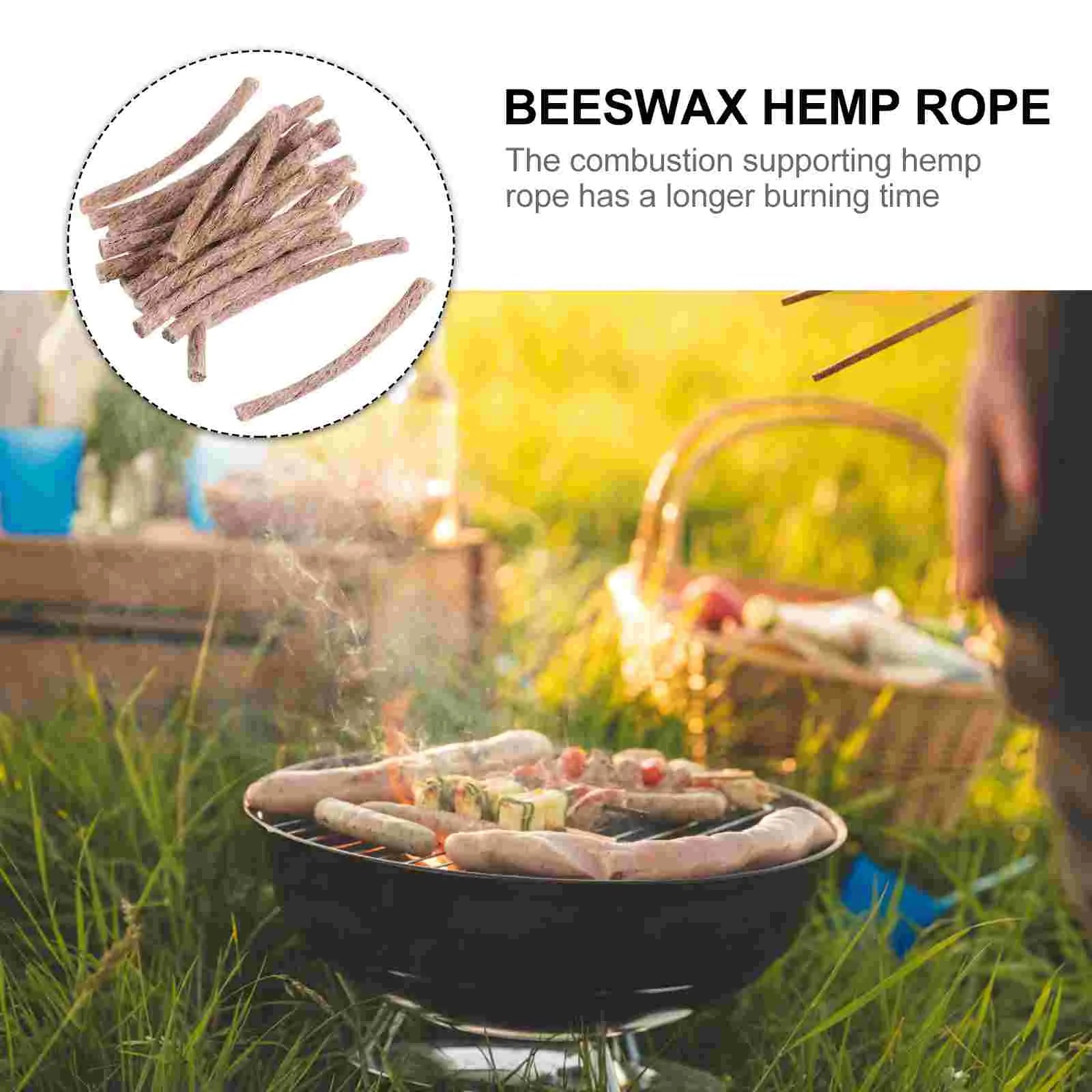 Survival Wick Hemp Cord Camping Lighter Hemp Fire Starters for Outdoor Adventures