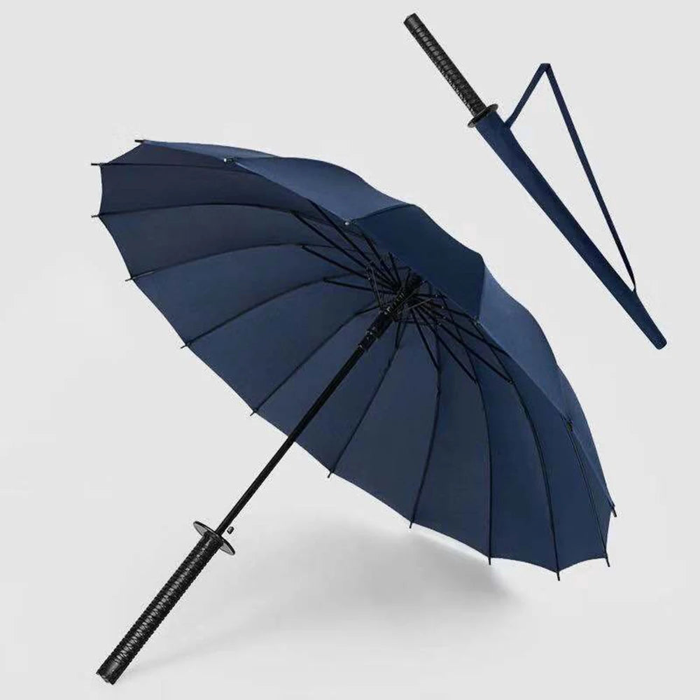 Simple Samurai Windproof Umbrella - Japanese Katana Design