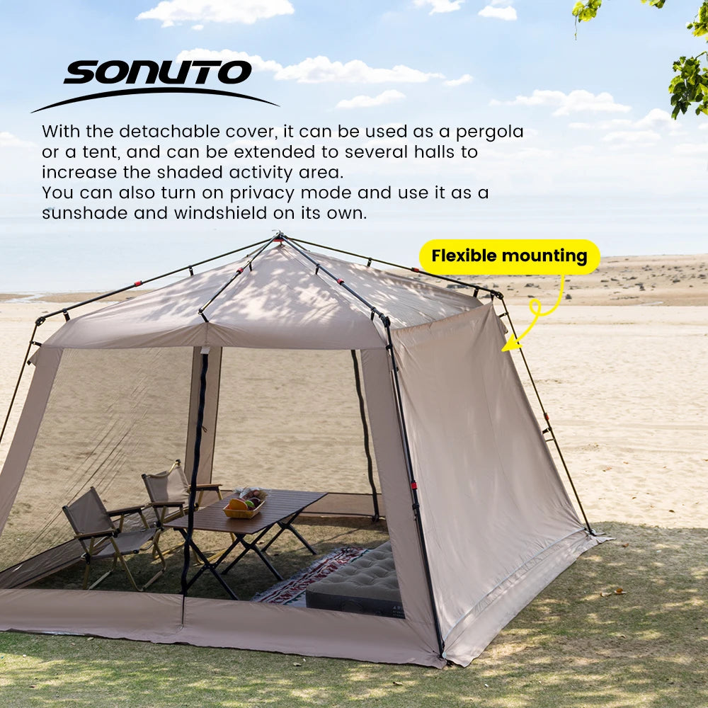 Versatile Shade Solution: Sonuto Automatic Canopy Tent