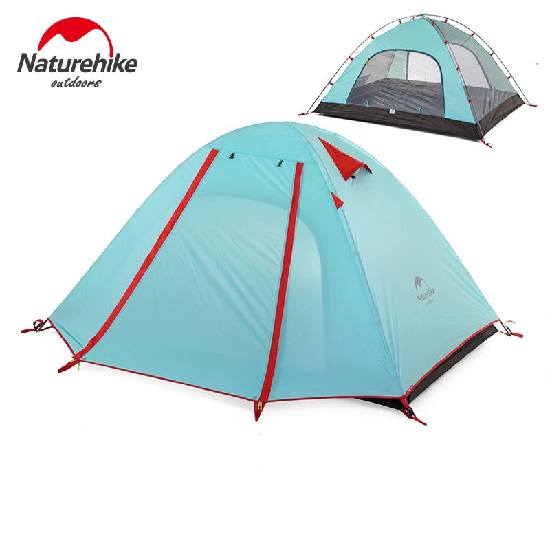 NatureHike 3-4 Person Double Layer Camping Tent