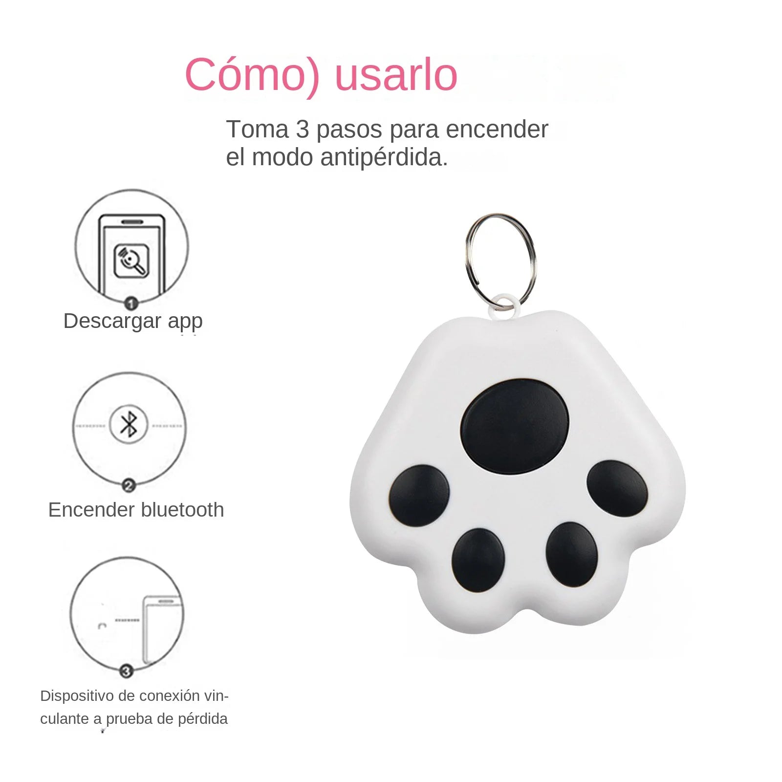 Mini GPS Tracker Bluetooth 5.0 Anti-Lost Device for Pets, Kids, Bags, and Wallets