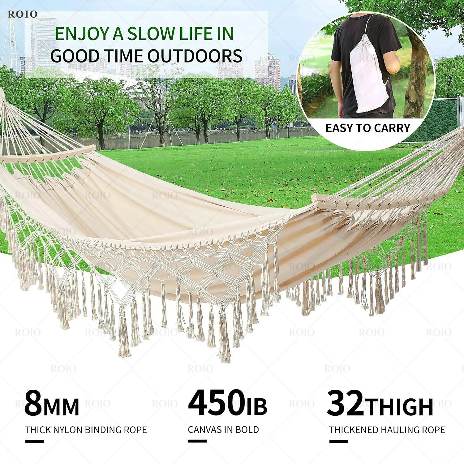 Outdoor Canvas Hammock