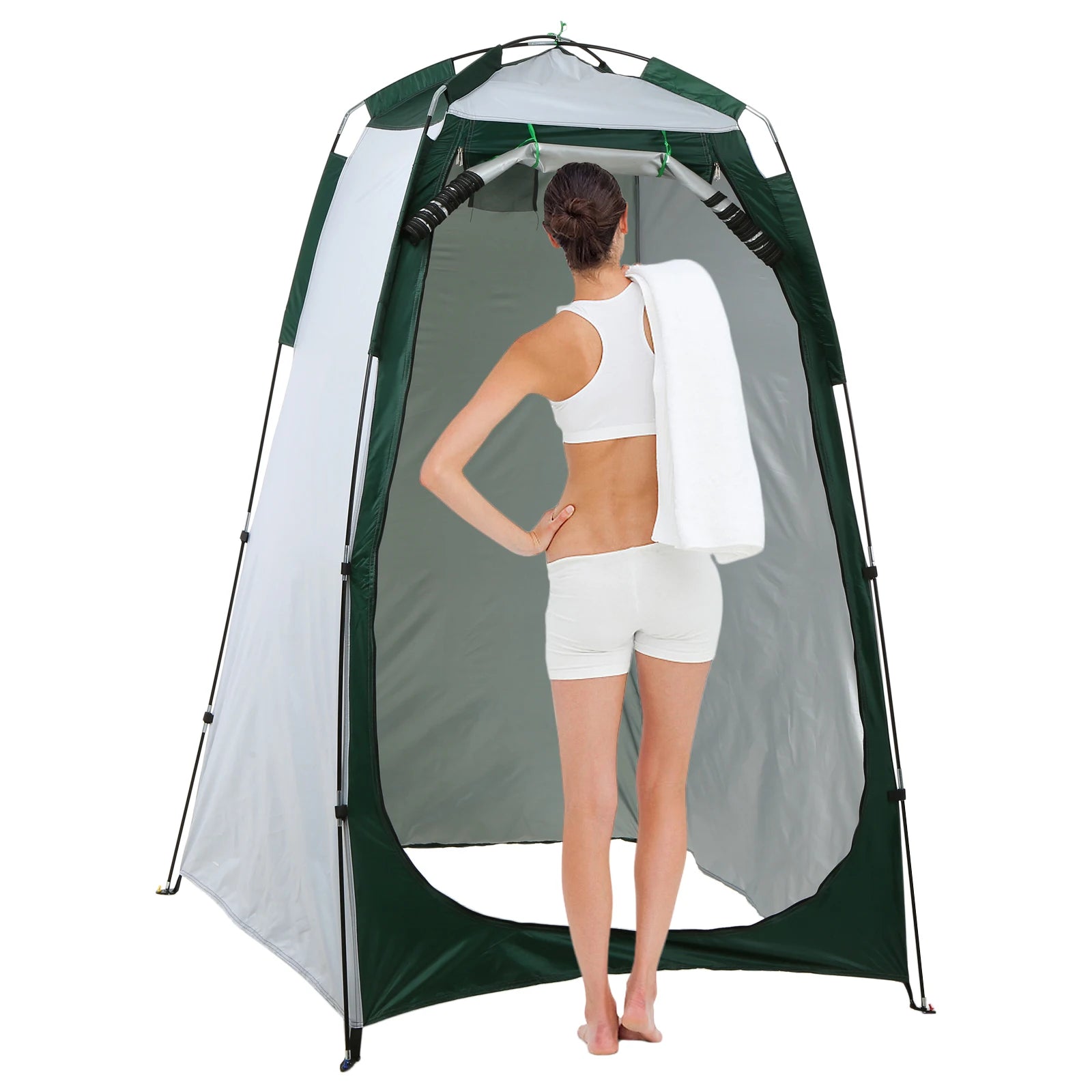 Portable Beach Shower Toilet Changing Tent - Sun Rain Shelter Privacy Tent with Window for Outdoor Camping Bathroom