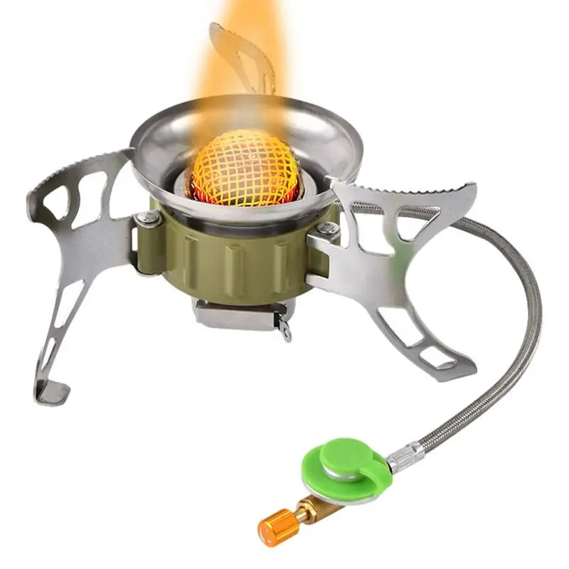 BRS-15B Multifunctional Windproof Furnace | 1400-2900W Camping Propane Stove | Foldable Cooking Gas Stove for Outdoor Picnic and Hiking