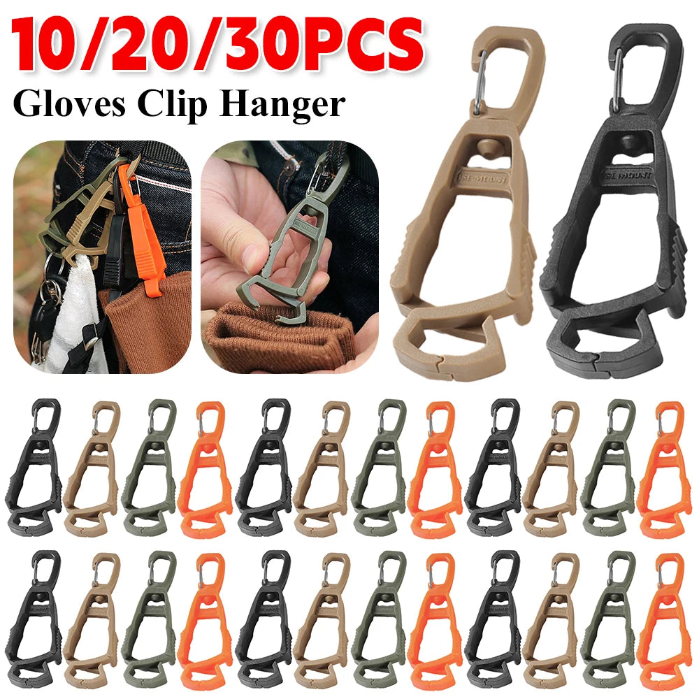 Outdoor Protective Gloves Clips Hanger - Multi-purpose Work Glove Guard Safety Plastic Clip for Camping Accessories