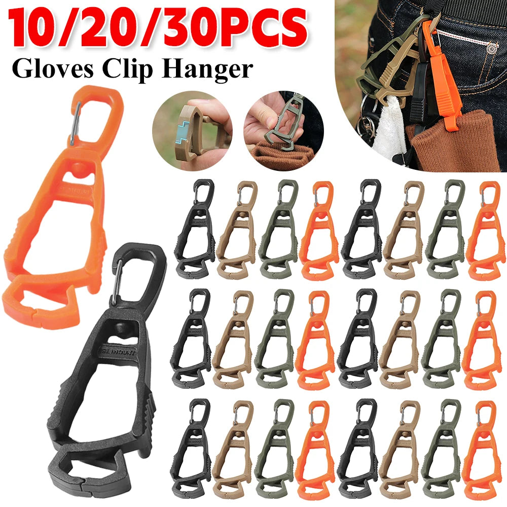 Outdoor Protective Gloves Clips Hanger - Multi-purpose Work Glove Guard Safety Plastic Clip for Camping Accessories