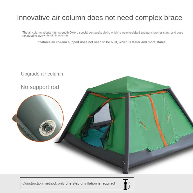 Inflatable Tent Automatic Waterproof for 2-3-4 People Camping Air Tent