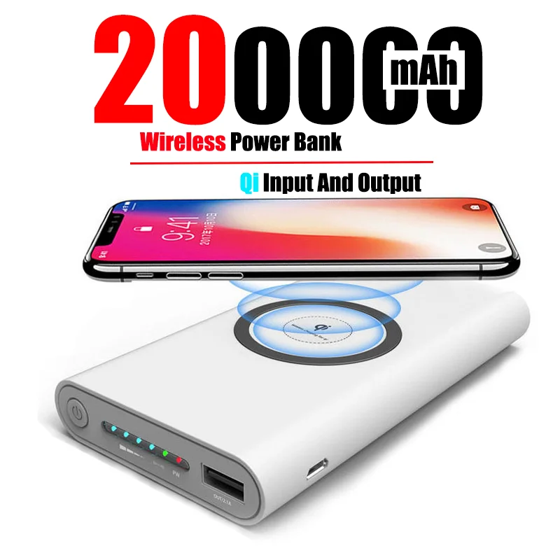 200000 MAh Two-Way Wireless Fast Charging Power Bank