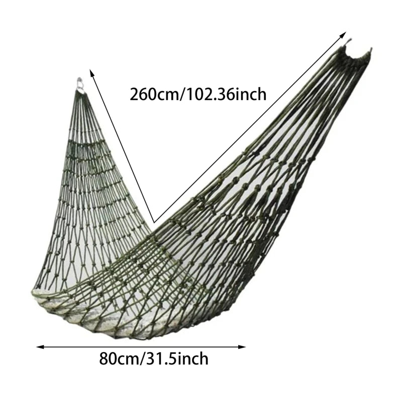 Portable Outdoor Sport Hammock Mesh Net for Camping Garden Beach Travel