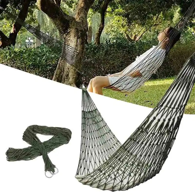 Portable Outdoor Sport Hammock Mesh Net for Camping Garden Beach Travel