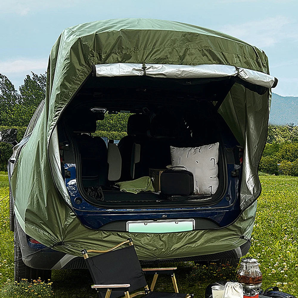 NoEnName_Null Outdoor Car Trunk Tent with Canopy - Extend Your Camping Experience