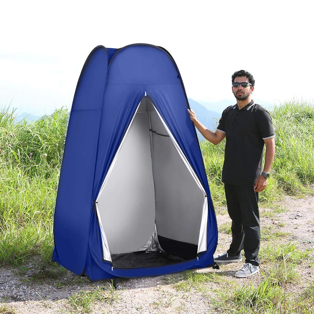 Portable Pop Up Camping Tent - Privacy Shower Tent for Hiking, Beach, Outdoor Toilet, and Bathroom Use