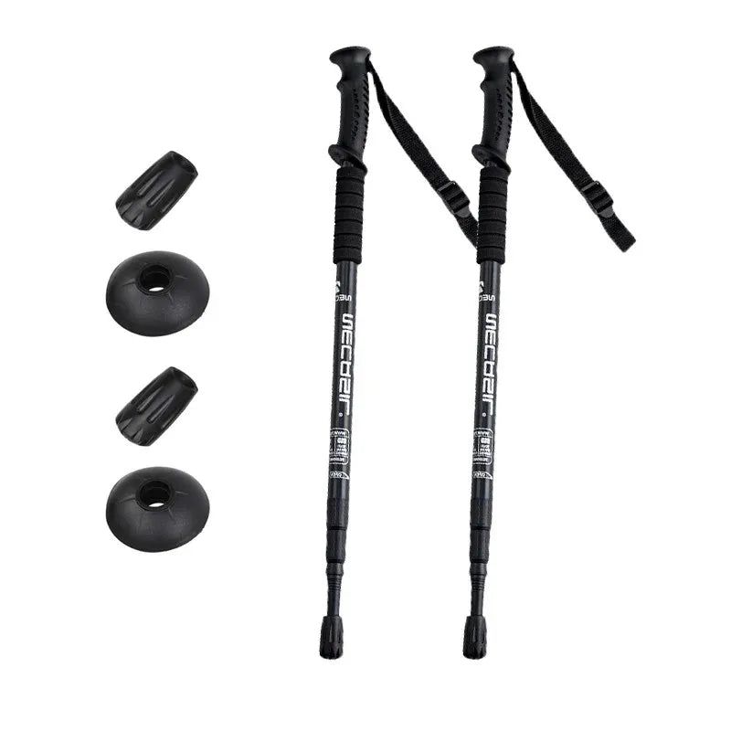 Ultralight Aluminium Alloy Trekking Poles - Adjustable Nordic Walking Sticks for Hiking and Outdoor Exploration