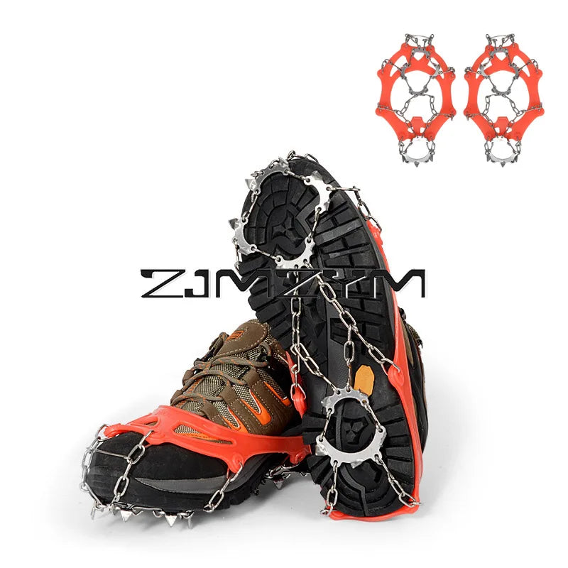 13-Teeth Anti-Slip Climbing Crampons - Ice Claws for Winter Hiking and Snow Gripping