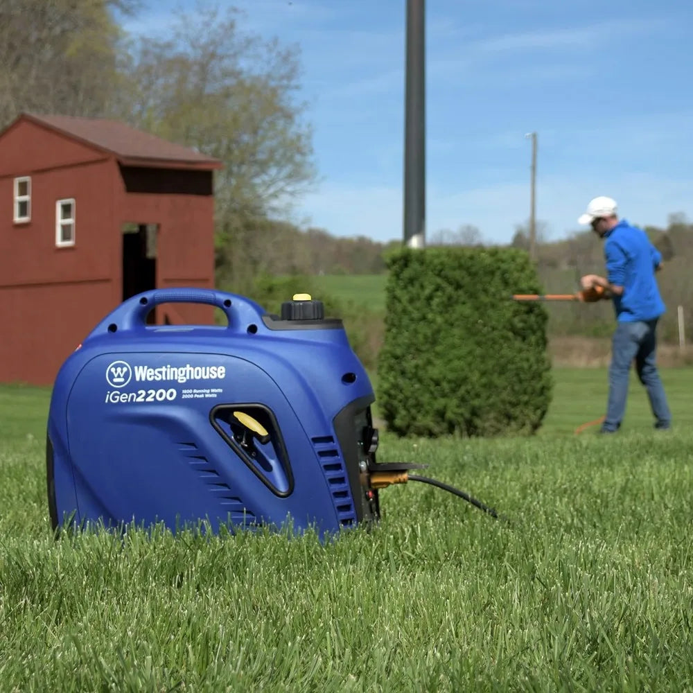 2200W Super Quiet & Lightweight Portable Inverter Generator – Gas Powered, Parallel Capable