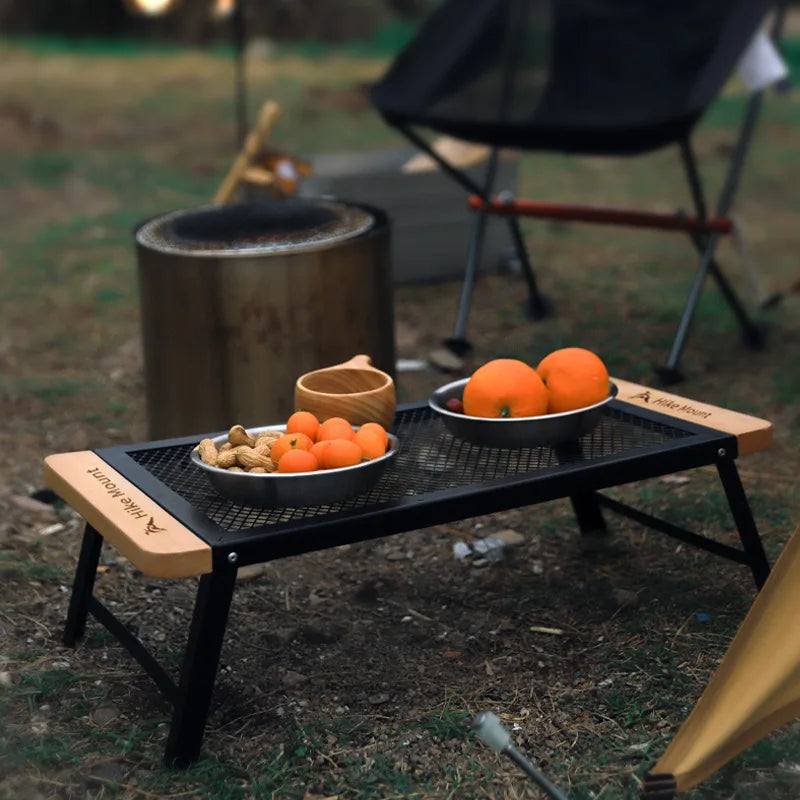 Folding Table with Mesh - Lightweight Outdoor Dining and Picnic Table, Easy to Carry and Store