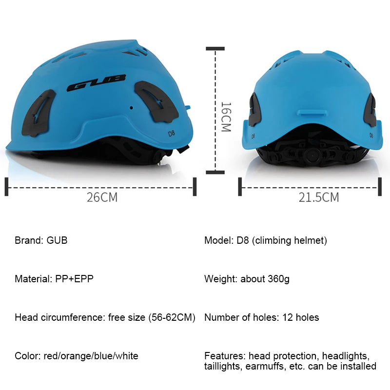 Climbing Helmet Safety Breathable Equipment - Outdoor Sports Camping Hiking Riding Cycling Helmet