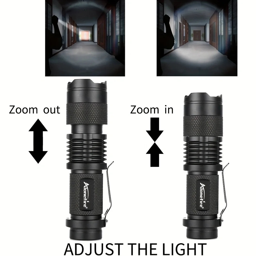 Swivel U Ring Flashlight Holder: Versatile Work Backpack Lamp Clip for Hiking and Climbing