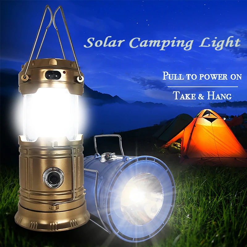 USB Rechargeable Camping Lantern - Waterproof LED Flashlight Camping Light