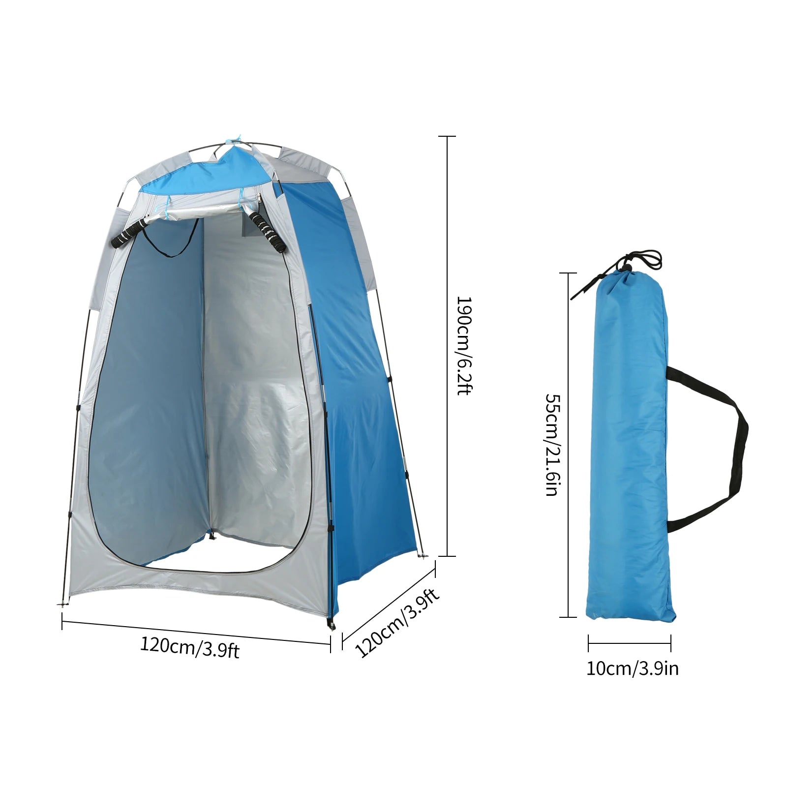 Portable Beach Shower Toilet Changing Tent - Sun Rain Shelter Privacy Tent with Window for Outdoor Camping Bathroom