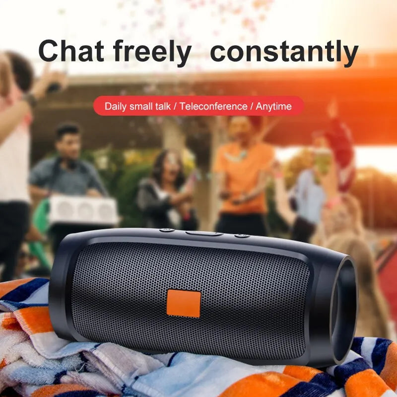 Bluetooth Speaker Dual Speaker Stereo Outdoor TF/USB Playback FM Voice Broadcasting Portable Subwoofer 50 Wireless Speaker