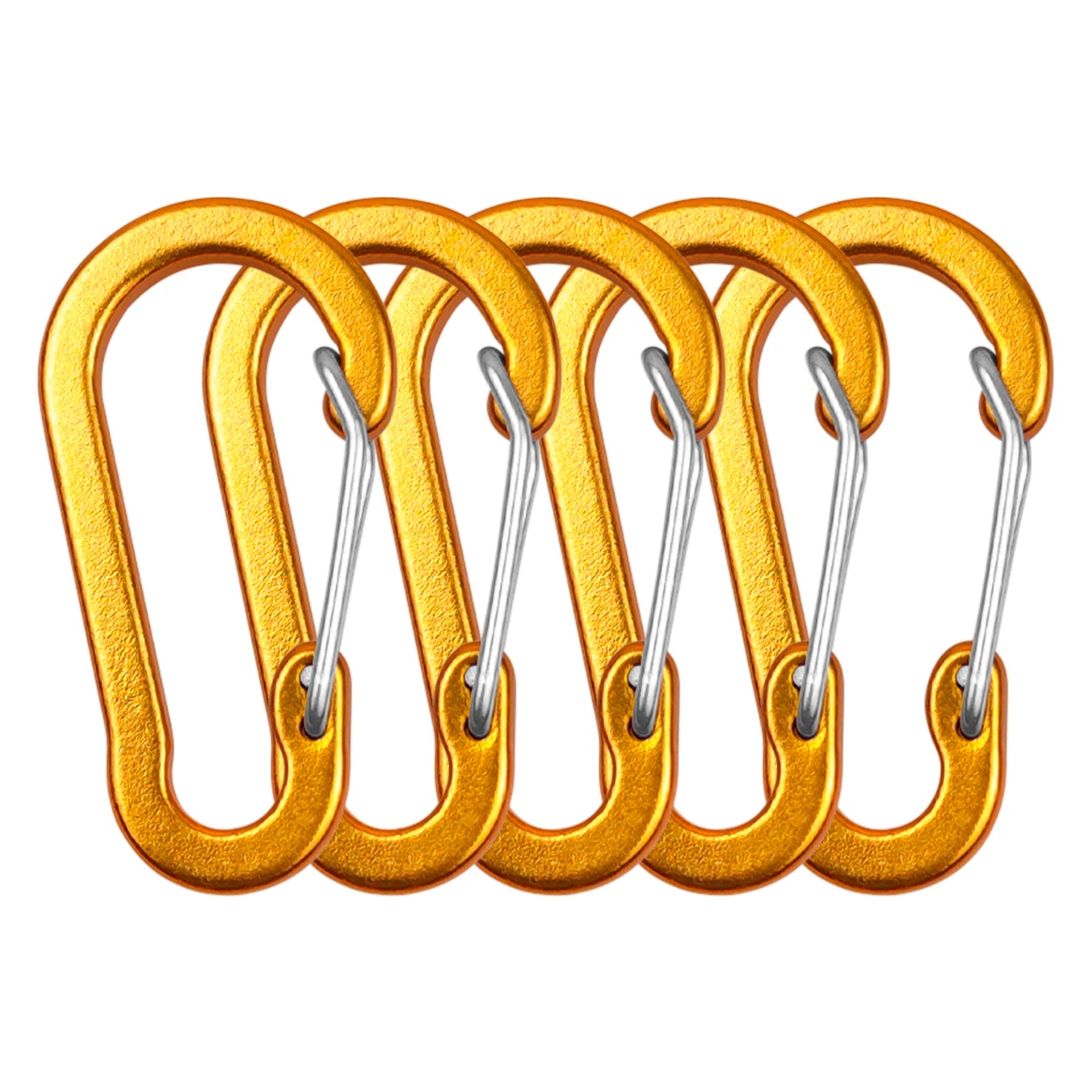 5/10pcs Mini Aluminum Alloy Carabiner Clips - D Rings Keychain Clips for Outdoor Camping, Hiking, Fishing, Backpacking