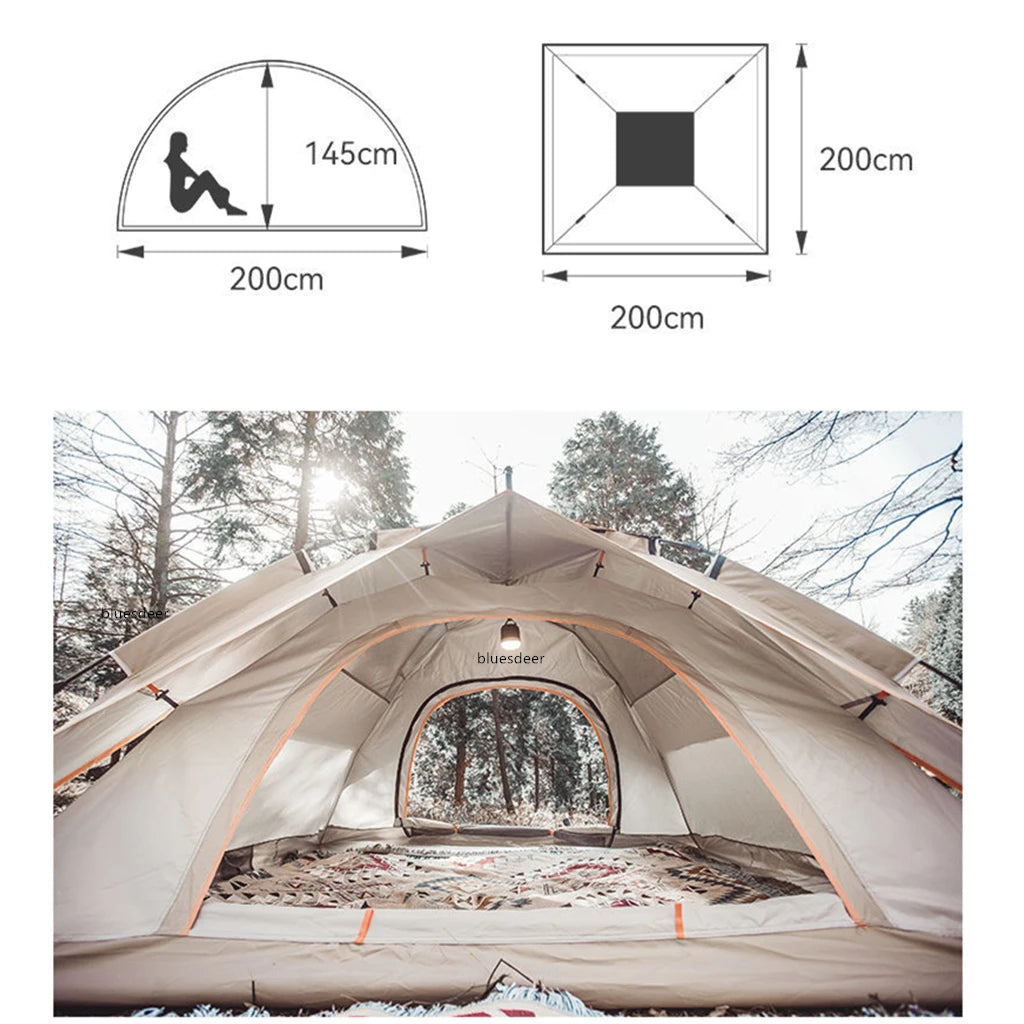 1-2 Person Fully Automatic Rainproof Sunscreen Camping Tent