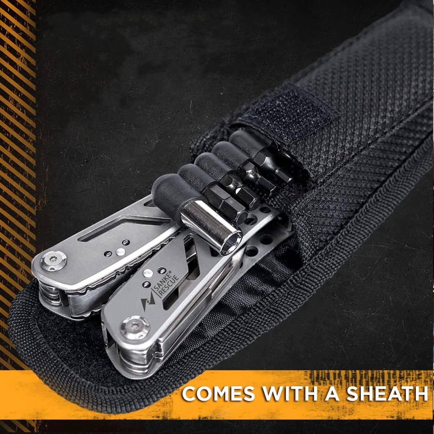 Portable Pocket Multitool - Essential Stainless Steel Gear for Outdoor Survival