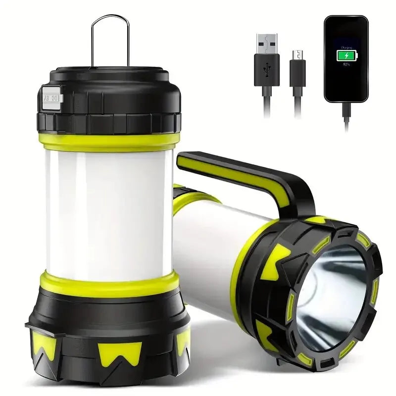 Powerful Rechargeable LED Lantern - Waterproof Portable Camping Flashlight Torch