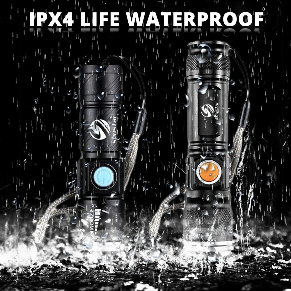 USB Rechargeable LED Flashlight - Powerful and Waterproof Torch for Outdoor Activities