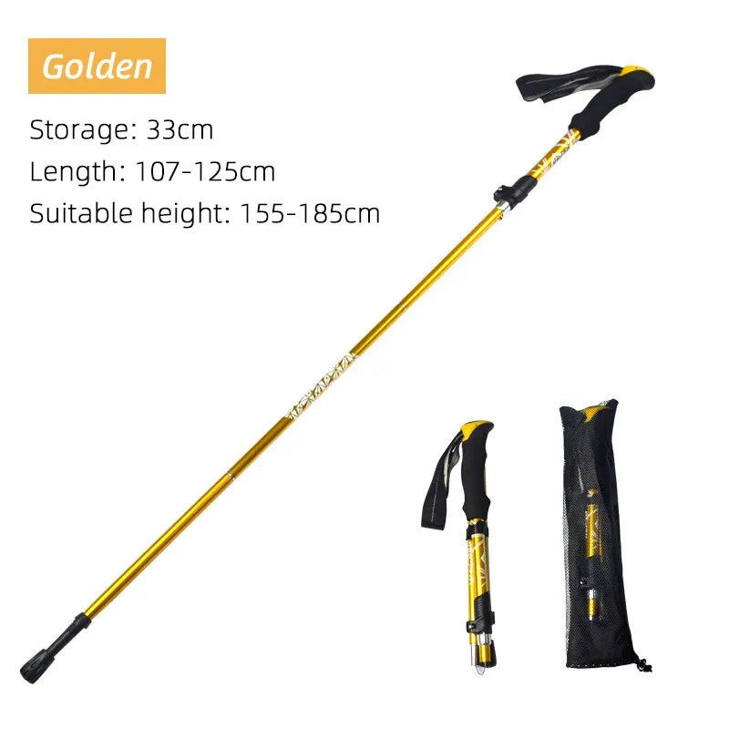 Adjustable 5-Section Trekking Pole: Enhance Stability and Comfort on Every Terrain